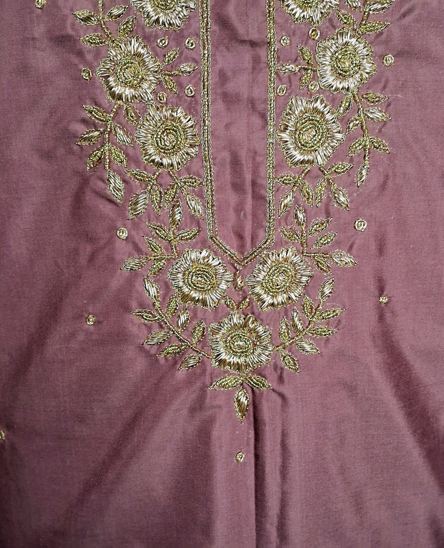 Mauve pure  silk kurti