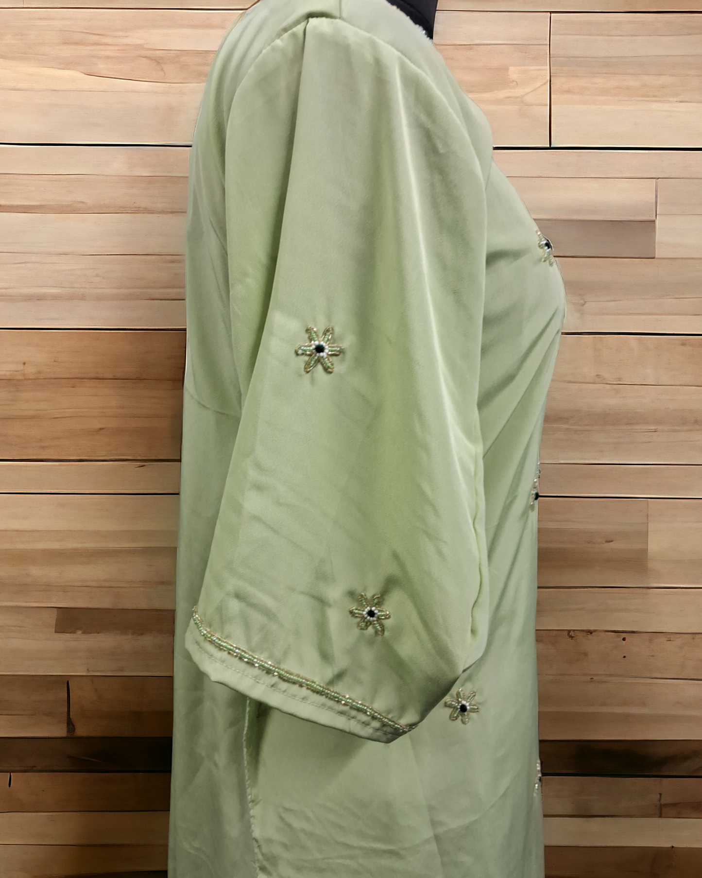 Pista green Silk kurti 5