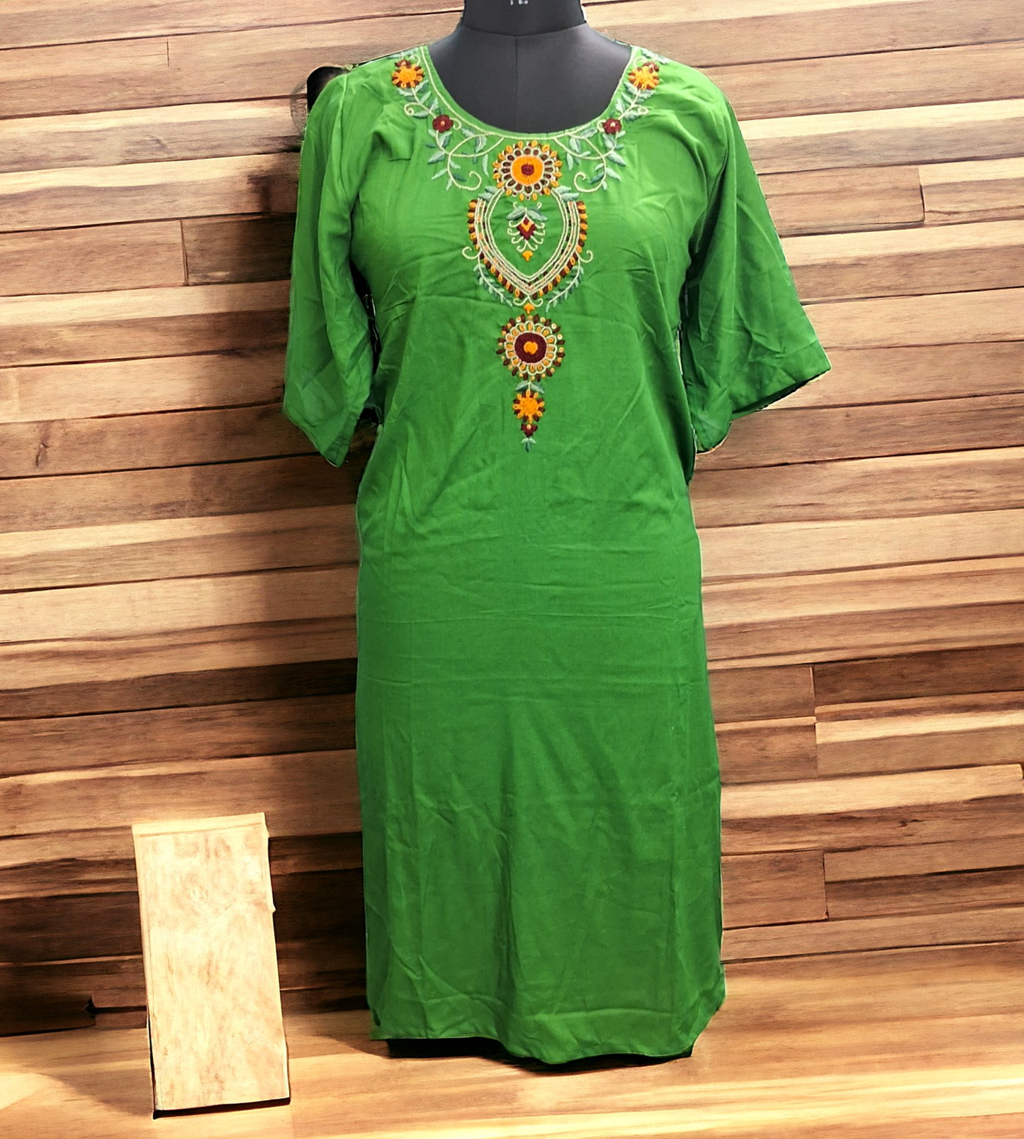 Green rayon kurti