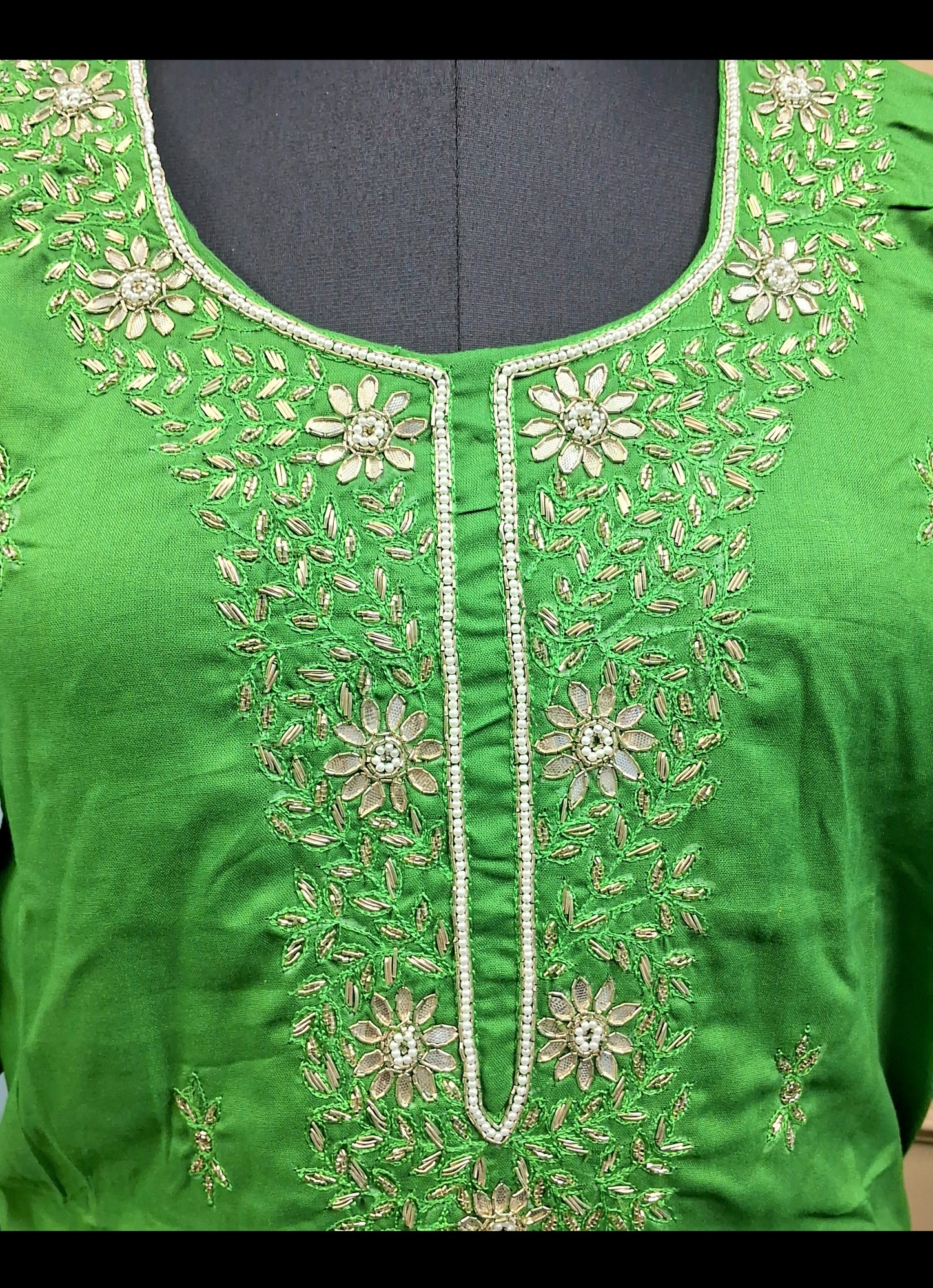 Green rayon kurti