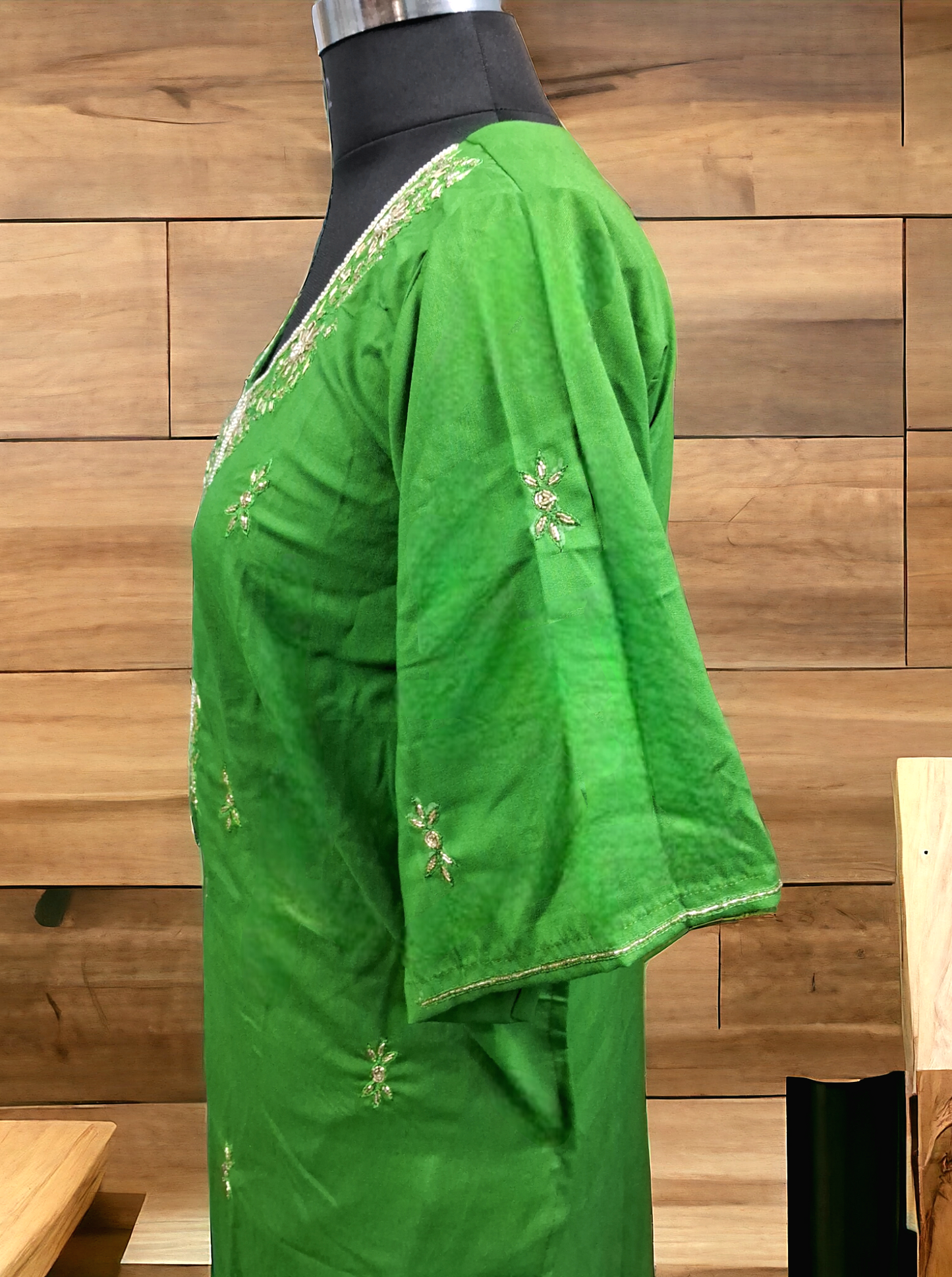 Green rayon kurti