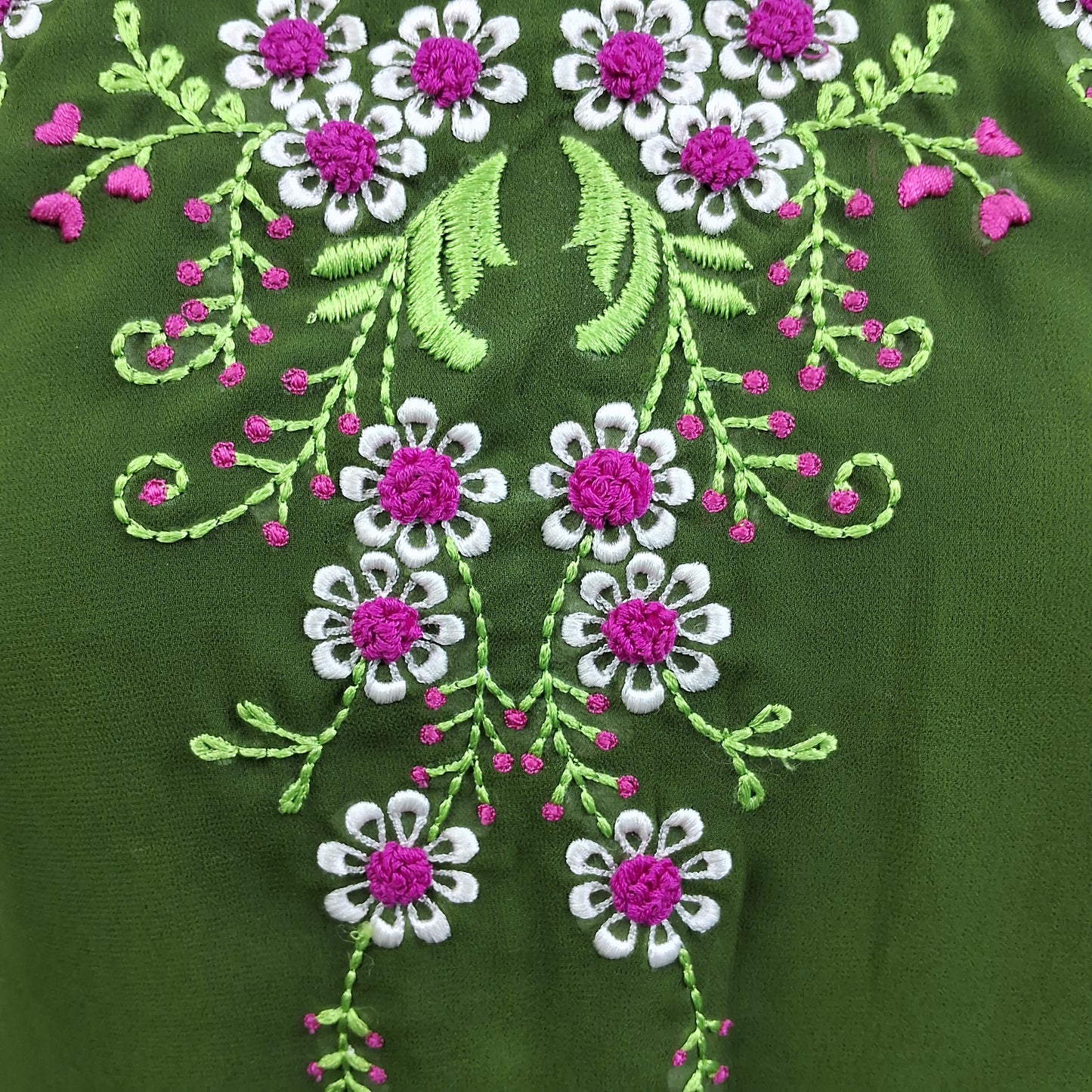 Mehndi green goergette kurti