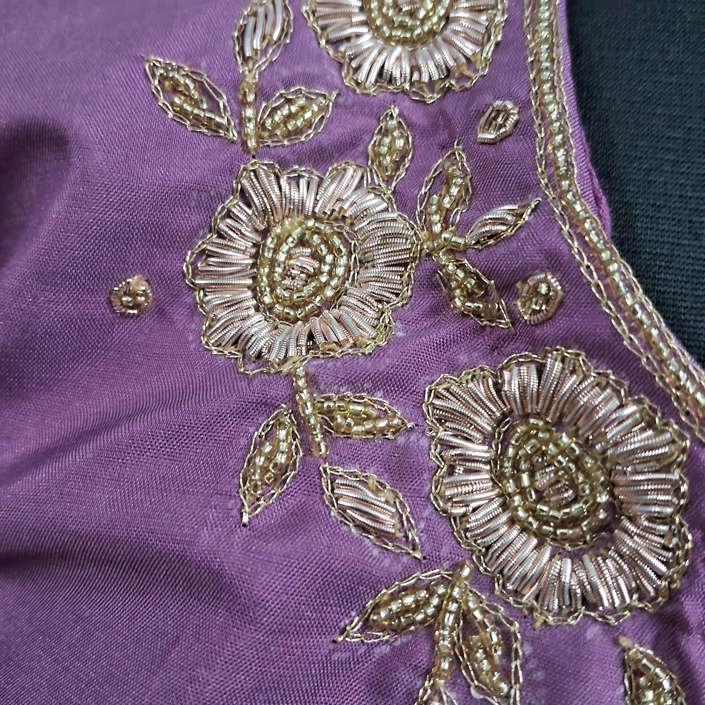 Mauve pure  silk kurti