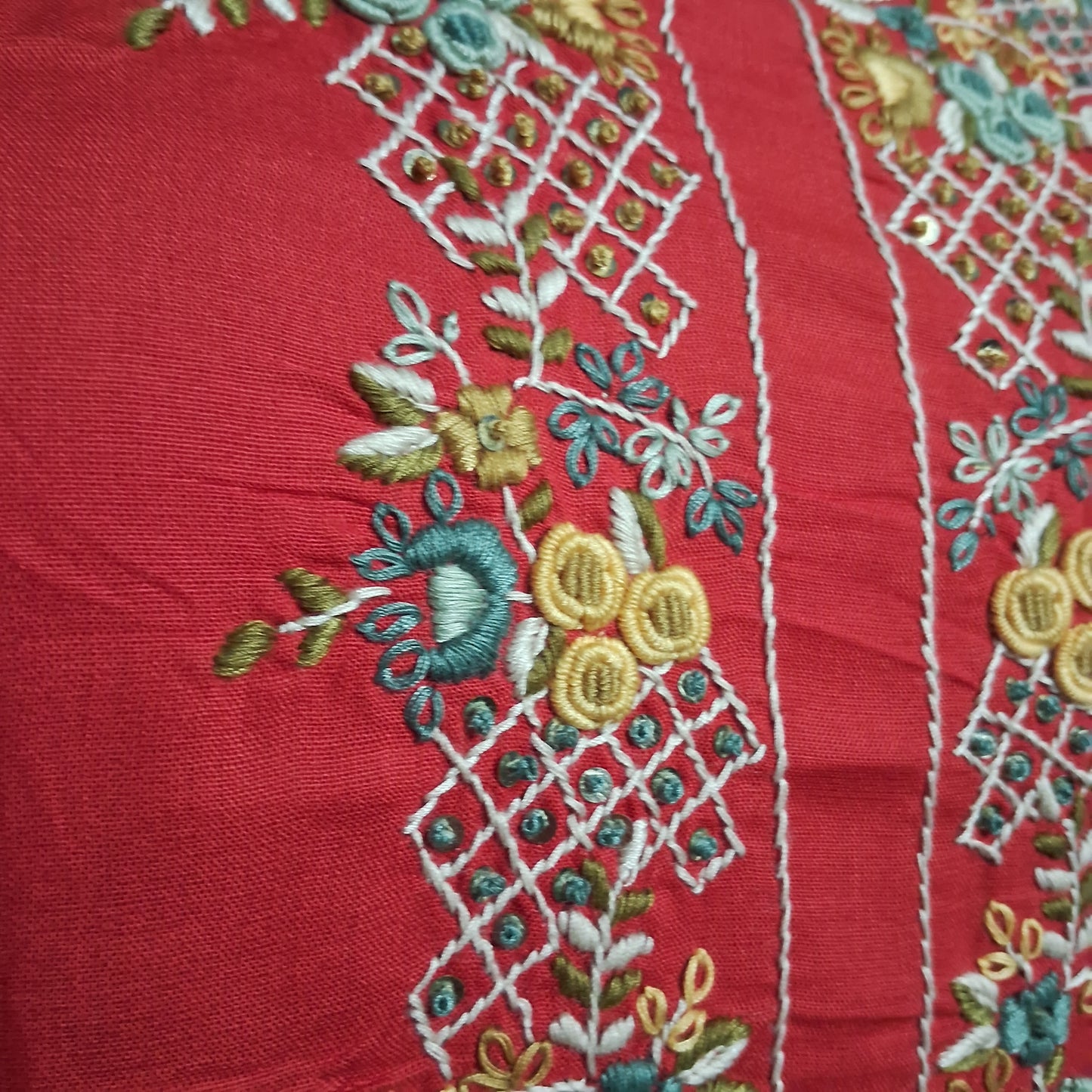 Red rayon kurti