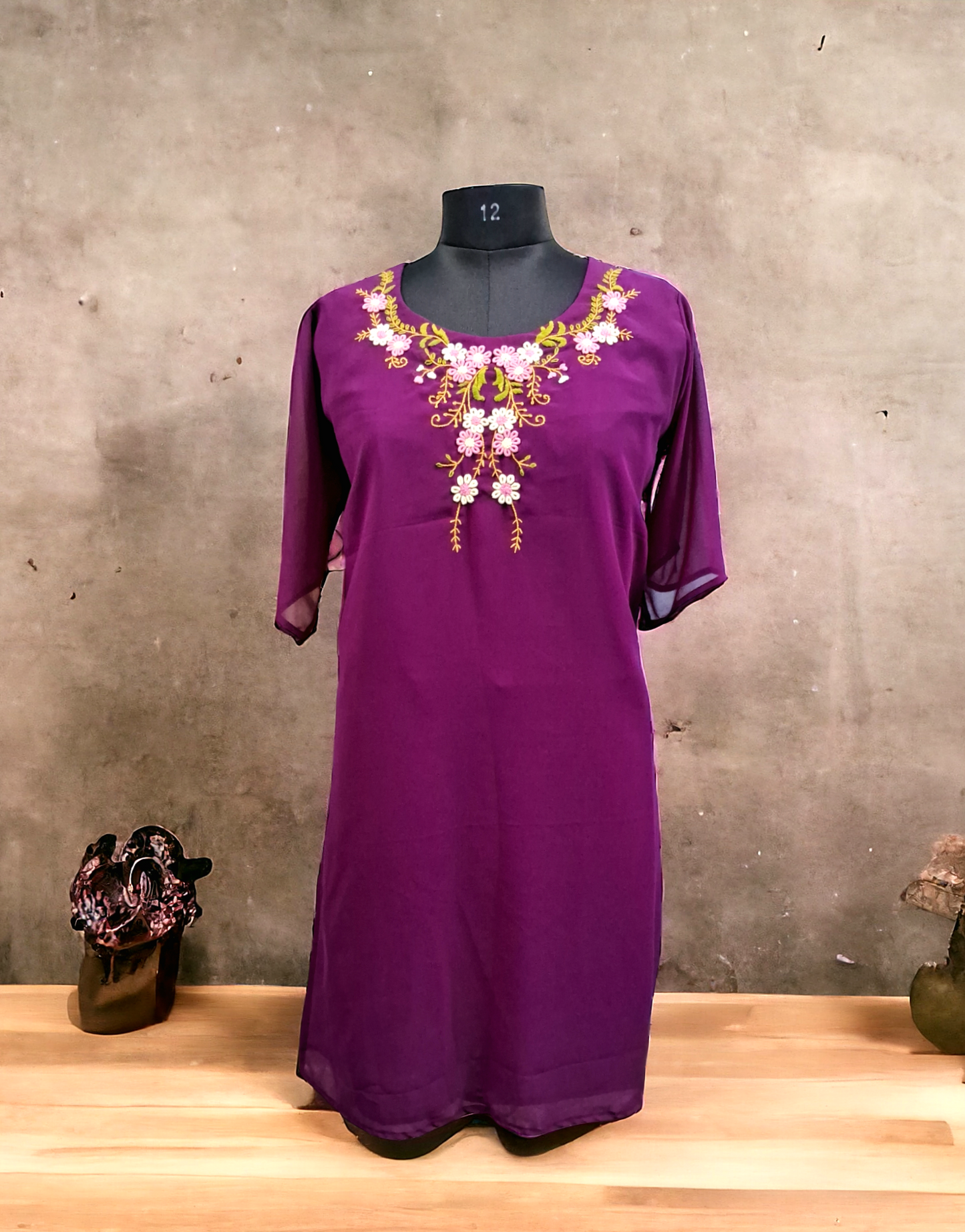 Wine goergette kurti