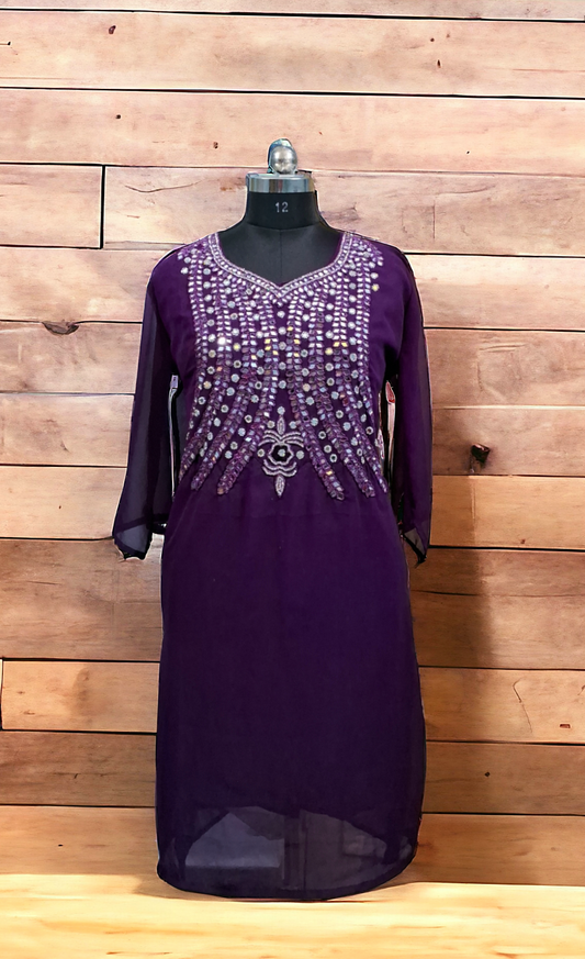 Wine Mirror goergette kurti