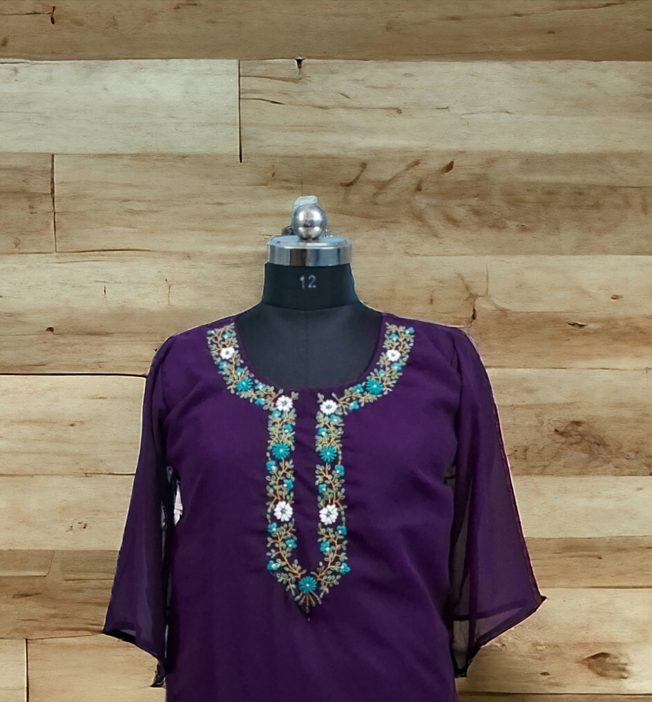 Wine goergette kurti