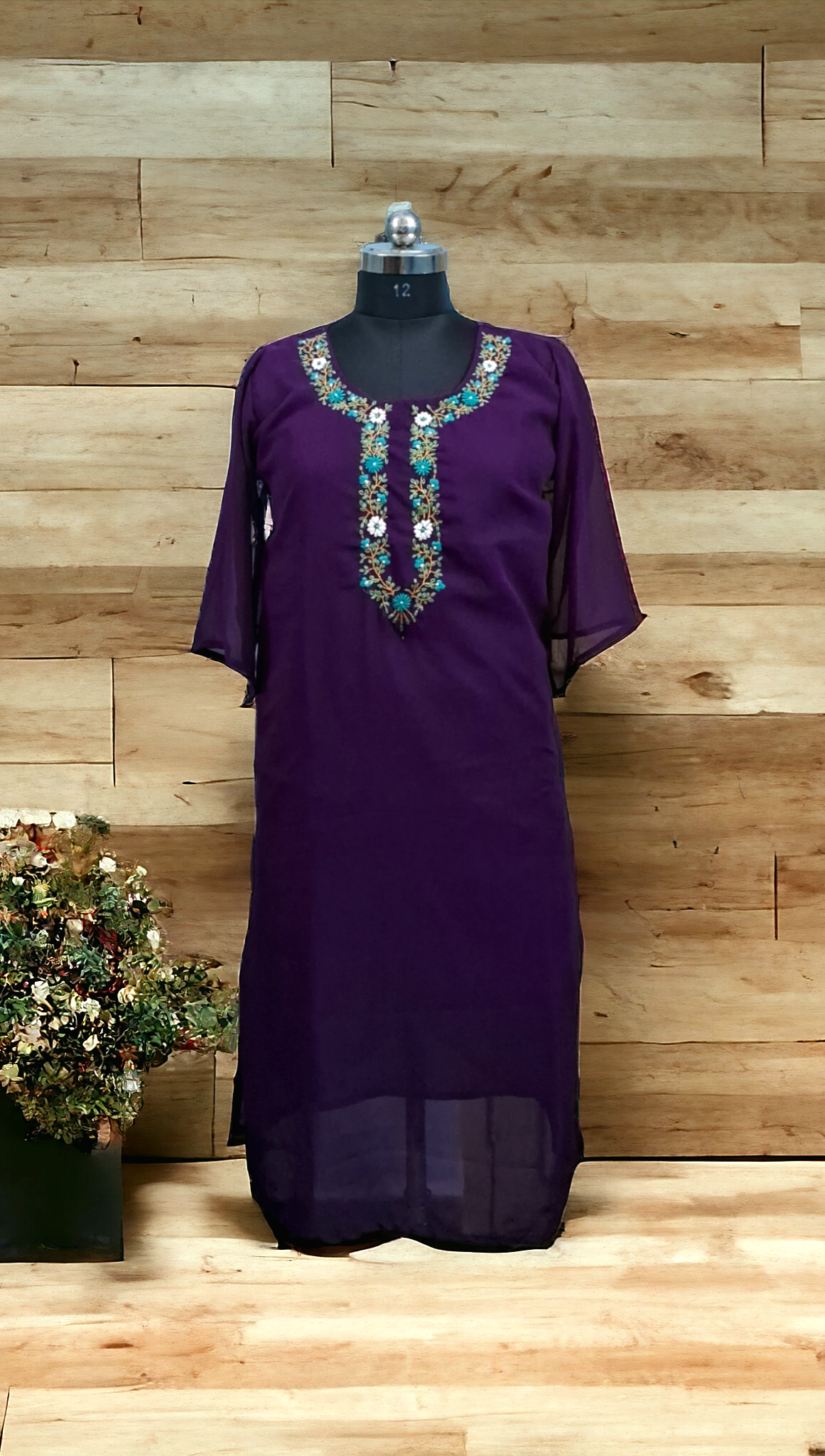 Wine goergette kurti