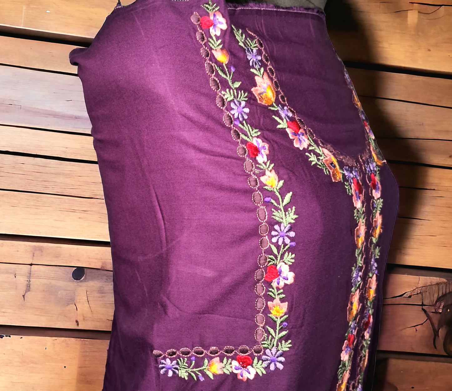 Wine rayon kurti